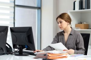 lady-working-with-documents